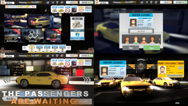 New Amazing Taxi Simulator V2 2019 – Real City Cab Driving Game – SellUnitySourceCode.com Demo  - Image 5