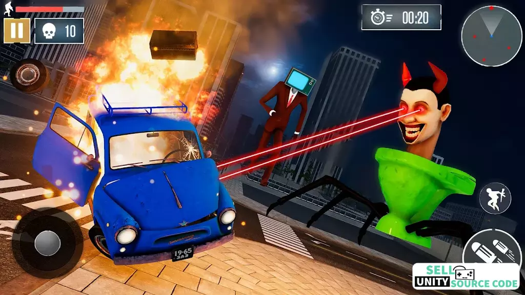 Skibidi Toilet Monster Game 3D SellUnitySourceCode