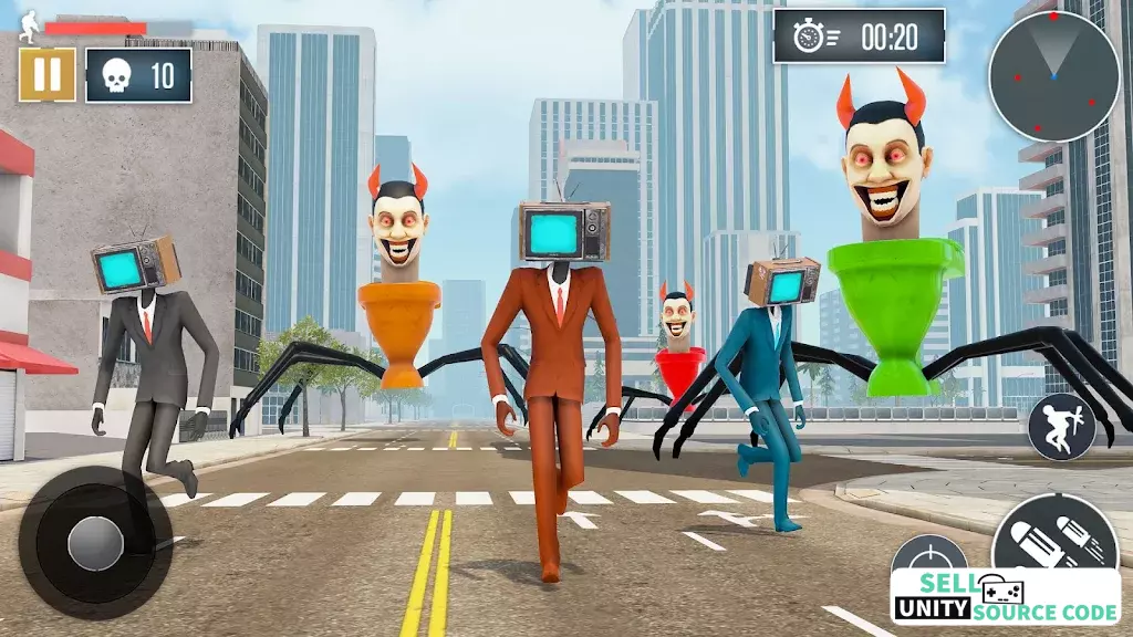 Skibidi Toilet Monster Game 3D SellUnitySourceCode - Image 5