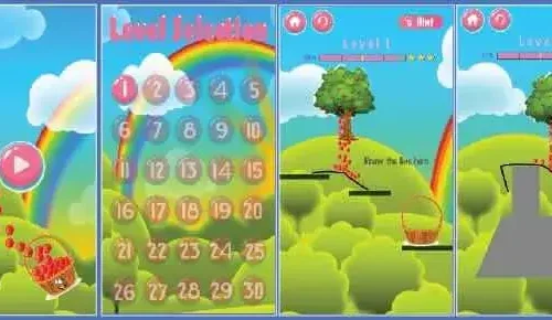 New Ultimate Apple Drop Puzzle 3D – Physics Logic Unity Game SellUnitySourceCode.com