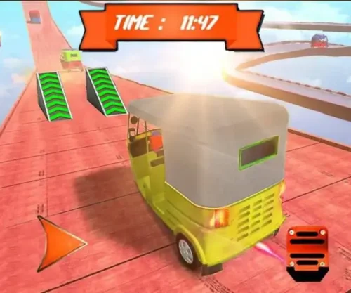 Tuk Tuk Auto Rickshaw Mega Ramp Stunt Impossible T SellUnitySourceCode