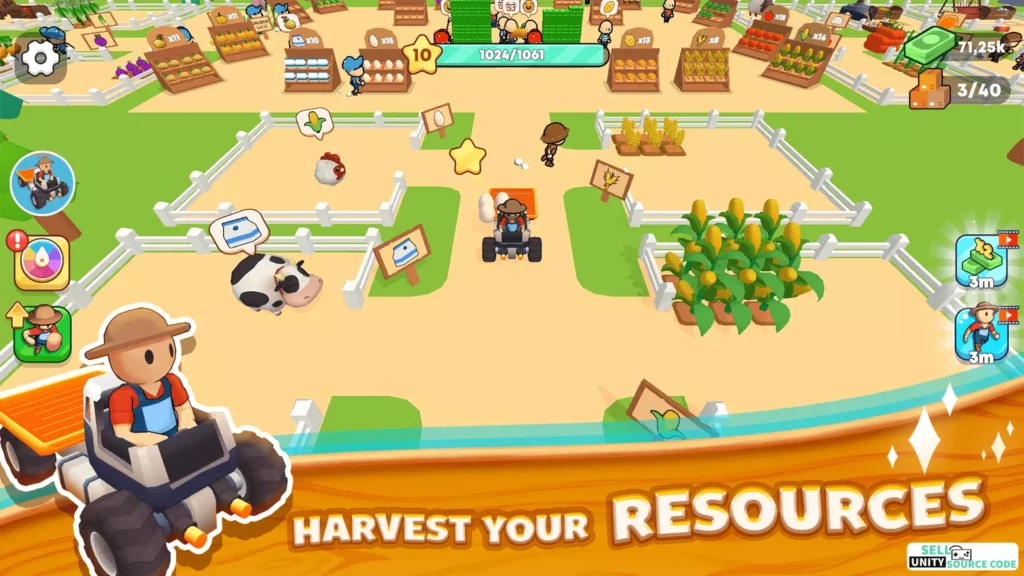 Dream Farm Land SellUnitySourceCode