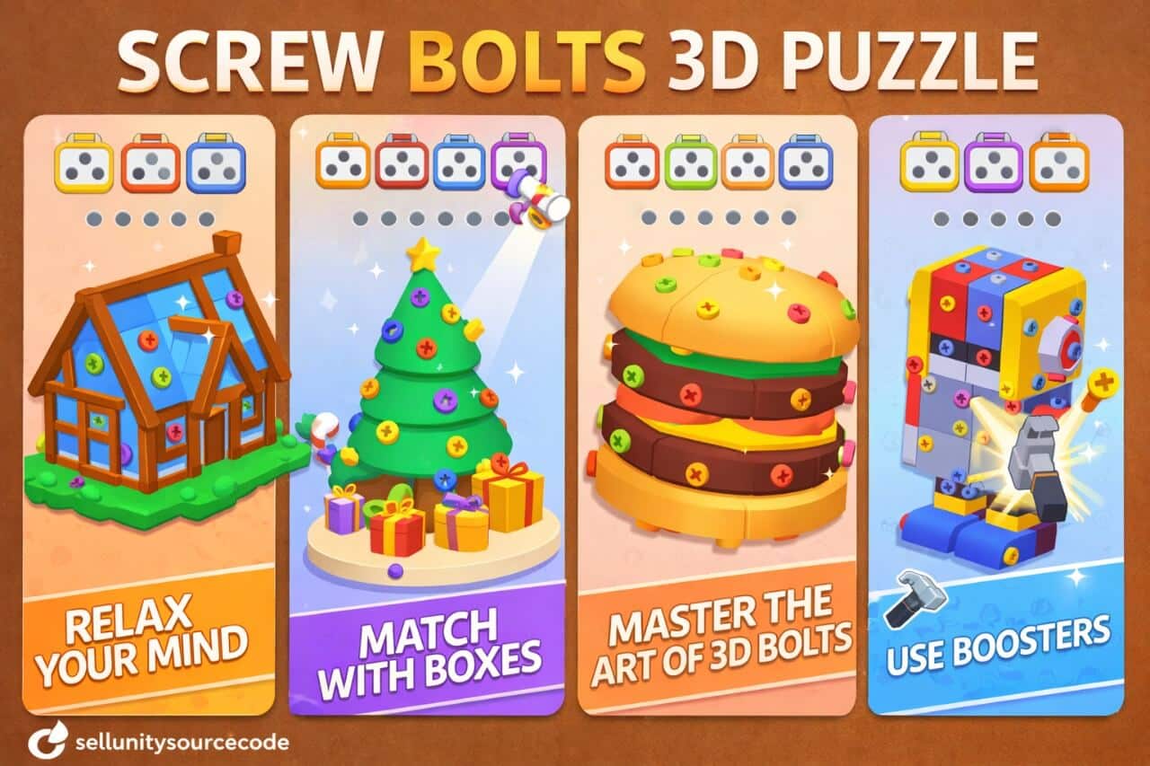 Screw Bolts 3D Puzzle