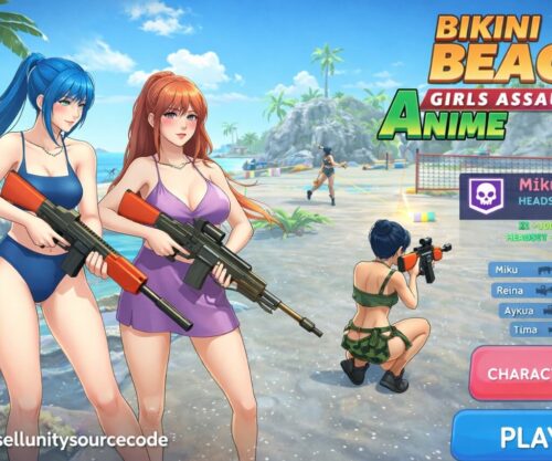Bikini Beach Anime Girls Assault Game New Unity3D