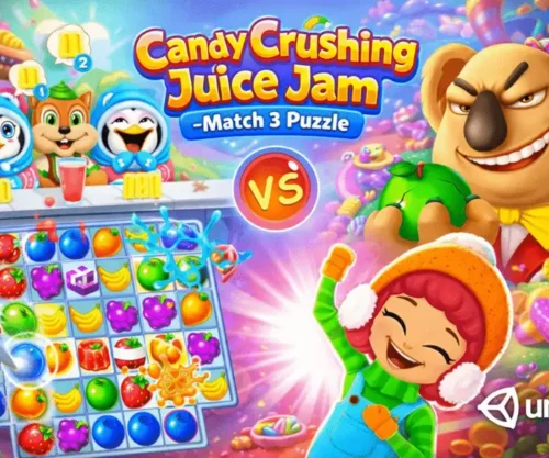 Candy Crushing Juice Jam – Match 3 Puzzle