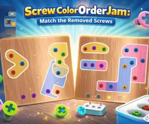 Screw Color Order Jam: Match the Removed Screws | 2 Games in 1