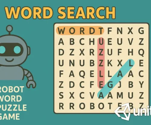 Word Search Robot Word Puzzle
