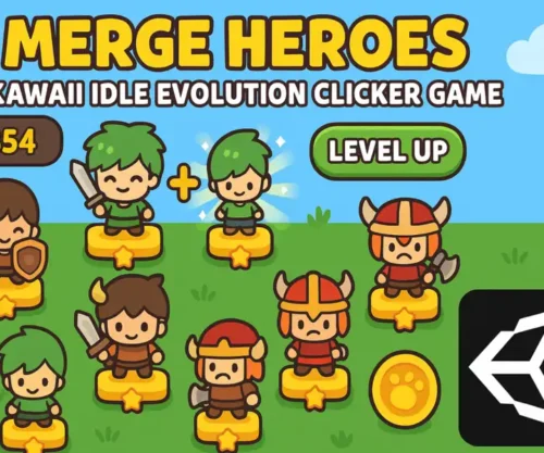 Merge Heroes – Kawaii Idle Evolution Clicker Game