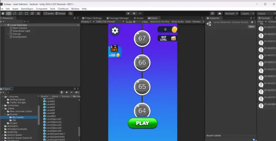 Screw Color Order Jam: 2-in-1 Screw Sorting Puzzle Unity Source Code - Image 3