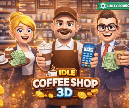 Idle Coffee Shop 3D