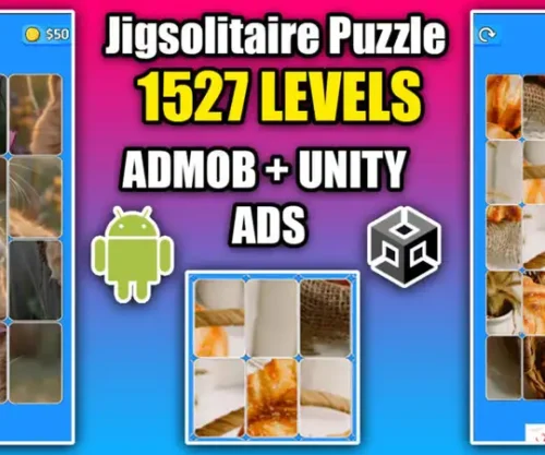 Jigsolitaire Jigsaw Puzzle Game Unity Source Code