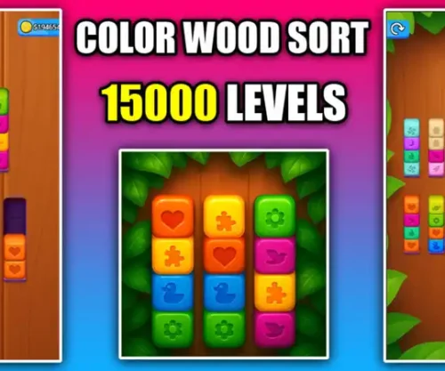 Color Wood Sort Merge Puzzle Unity Source Code