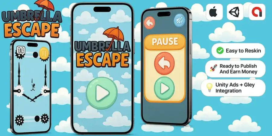 Umbrella Escape – Unity Source Code - Image 3