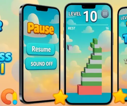 Tap Tower 3D: Casual Stacking Game Template