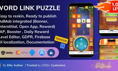 Word Link Puzzle – Unity Complete Games