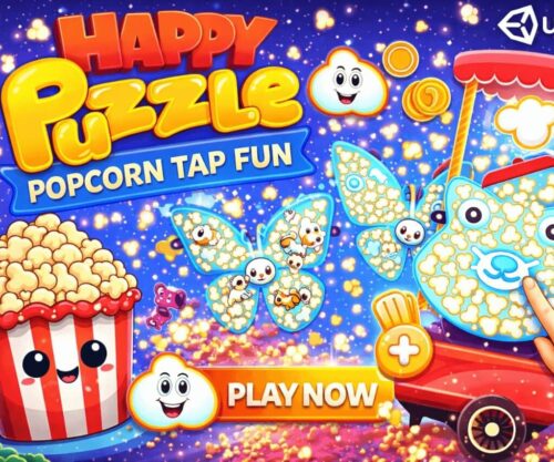 Happy Puzzle - Popcorn Tap Fun