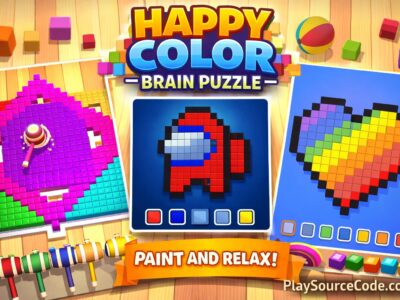 Happy Color: Brain Puzzle – Flood Fill Logic Game