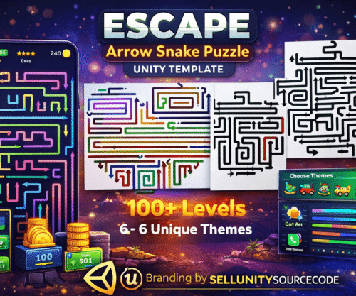 Escape - Arrow Snake Puzzle - Unity Template.