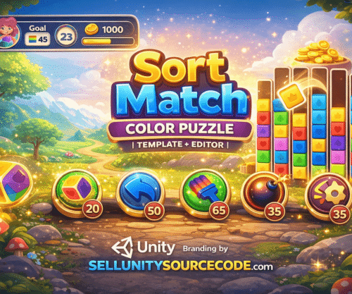 Sort Match Color Puzzle | Template + Editor