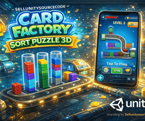 Card Factory Sort Puzzle 3D Unity Game Source Code