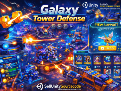 Galaxy Tower Defense Unity sci fi strategy game