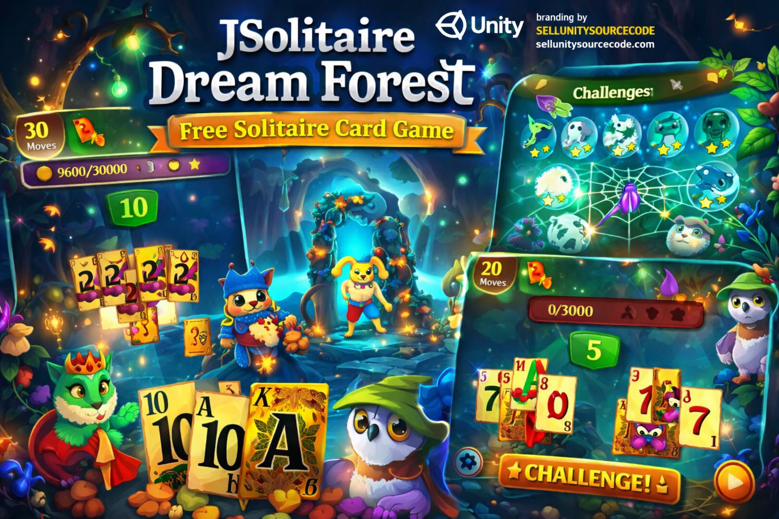 Solitaire card game Unity source code