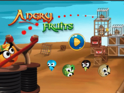 Angry Fruits slingshot physics puzzle Unity source code
